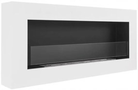 Závesný biokrb so sklom na stenu AIASA BOX BIELY MAT 90x40x12