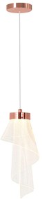 Toolight Toolight, LED závesné svietidlo, 10W, 4000K, 467lm, APP1765-1CP, ružové zlato, OSW-09309