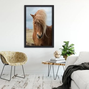 Gario Plagát Kôň s dlhou hrivou Farba rámu: Bez rámu, Rozmery: 40 x 60 cm
