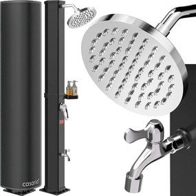 Solárna sprcha s krytom HAVANA, 35 l, čierna Casaria