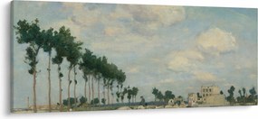 Obraz - Johan Barthold Jongkind, The Towpath, reprodukcia (120x50 cm)