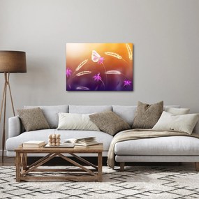 Obraz - Ružový motýľ (70x50 cm)