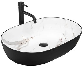 Umývadlo na dosku Cleo 61 Black/Aiax Matt