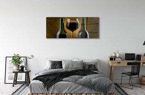 Obraz plexi 2 fľaše poháre na víno 120x60 cm