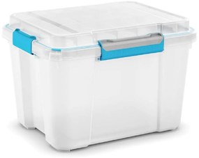 KIS Scuba box M 49,5x39x34H; 43l bielo/modré zatváranie