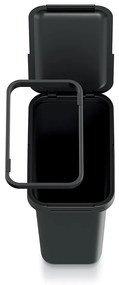 Závesný odpadkový kôš, 12 l, čierna