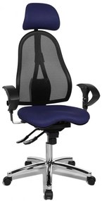 Topstar Topstar - obľúbená kancelárska stolička Sitness 45 - tmavě modrá, plast + textil + kov