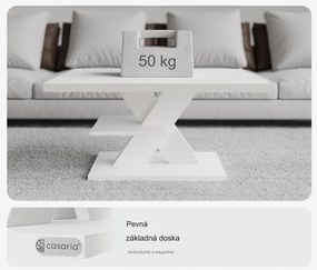 InternetovaZahrada Konferenčný stolík Detroit 90x60x45cm - biely