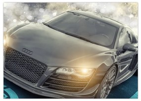 Obraz auta Audi - sivé (70x50 cm)