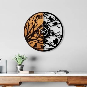 Nástenné hodiny pr. 56 cm 1xAA drevo/kov