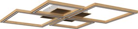 XXXLutz STROPNÉ LED SVIETIDLO, 75,5/75,5/5 cm Novel - Interiérové svietidlá - 008983004501