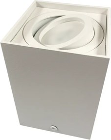 BERGE Podhľadové bodové svietidlo 6686 výklopné štvorec - biela - 115mm