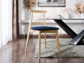 Čalúnená jedálenská stolička KT71, Dostupné poťahy: Magic Velvet 2216, Farby: buk
