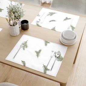 Goldea prestieranie na stôl 100% bavlnené plátno - vôňa smreka - sada 2ks 30 x 40 cm