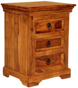 furniture-nabytek.cz - Rustikálny nočný stolík z masívu palisander 45x60x40