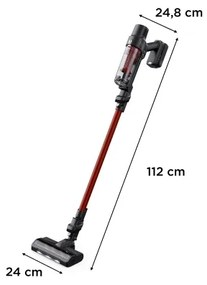 Rowenta - tyčový vysávač 2v1 X-PERT ANIMAL 140W/18V červený