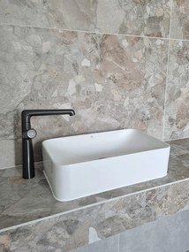 Laveo Umývadlo na dosku Kvadrato 48,5x29,5 cm - VUK_6249, keramika, biele