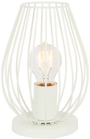 CLX Stolná lampa RAPALLO, 1xE27, 60W, biela