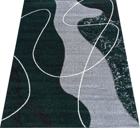 DY Moderný sivo-zelený koberec Otto 05 Rozmer: 160x220 cm