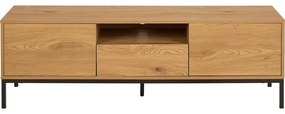 TV stolík v dekore duba v prírodnej farbe 140x45x40 cm Seaford – Actona