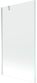 Mexen Next, vaňová zástena 1-krídlová 90 x 150 cm, fixné krídlo, 6 mm číre sklo, chrómový profil, 895-090-000-00-00-01