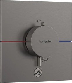 Hansgrohe ShowerSelect Comfort E, termostat pod omietku pre 1 spotrebič a ďalší výtok, kartáčovaný čierny chróm, HAN-15575340