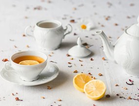 Thun čajová súprava Bernadotte biela pre 6 osôb  17-dielná