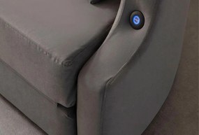Rozkladacia pohovka Lettio (antracit). Akcia -18%. Vlastná spoľahlivá doprava až k Vám domov. 1145283