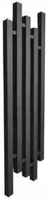 Regnis PORK, vykurovacie teleso 320x1000mm s jednootvorovým ľavým dolným pripojením 50mm, 630W, čierna matná, PORK100/30/LD50/BLACK