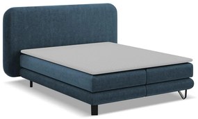 Modrá boxspring posteľ 160x200 cm Ilima – Makamii