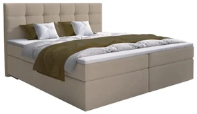 Čalúnená posteľ boxspring GLOSE - sawana 24 / 160x200 / s vrchným matracom