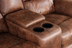 Sedacia súprava Relax 42811 Hollywood 2-sedenie Antik Hnedá  - Komfort-nábytok