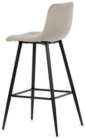 Autronic BONTEC Barová stolička, hnedá, látka, AUB-X7015 CAP2 Farba: Šedá