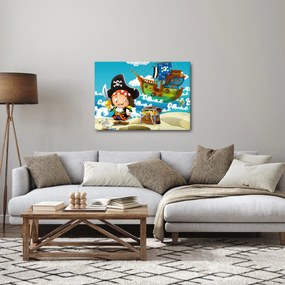 Obraz - Pirátsky poklad (70x50 cm)