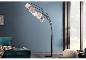 Stojaca lampa 38825 Levels 205cm Šedá, Hnedá, Biela  - Komfort-nábytok