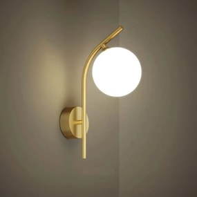 Toolight Toolight, nástenné svietidlo 1xE27, G104-1W, zlatá lesklá, OSW-09729
