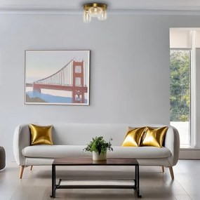 LED Stropné svietidlo VASO LED/12W/230V pr. 42 cm zlatá/dymová