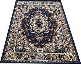 DY Orientálny tmavomodrý koberec Alfa 06 Rozmer: 40x60 cm
