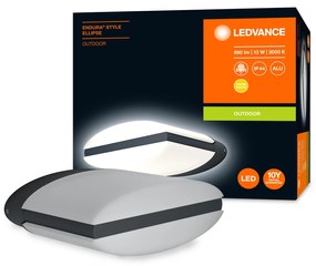 LEDVANCE Vonkajšie LED nástenné osvetlenie ENDURA STYLE ELLIPSE, 12,5 W, teplá biela, IP44
