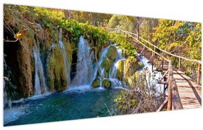 Obraz - Vstup na vodopády (120x50 cm)
