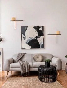 Dizajnové nástenné svietidlo Cross 50 zlatá