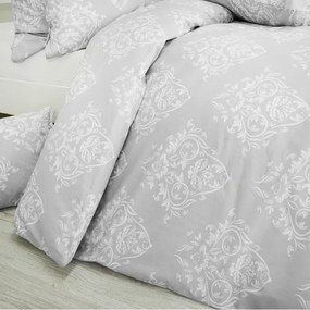 Obliečky bavlnené Atény sivé 140x200 + 70x90 EMI