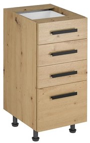 Skrinka do kuchyne Langen d40s4 úchyt dub artisan