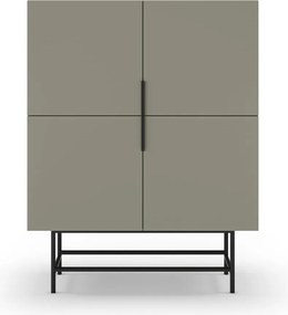 Zelenosivá skrinka 100x128 cm Eldia – Marckeric