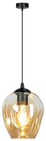 ISTAR 1 | dizajnová sklenená závesná lampa Farba: Čierna / medová