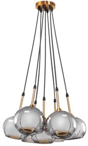 Toolight - Stropná lampa zo skla 7xG9 APP898-7CP, OSW-06670