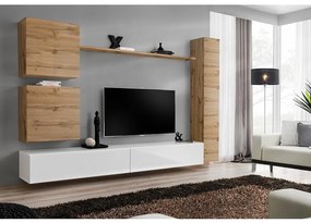 Obývacia stena Switch VIII Wotan/Biely