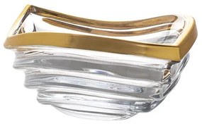 KRIŠTÁĽOVÁ MISA BOHEMIA PRESTIGE WAVE MATT GOLD 305MM