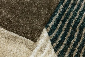 Koberec Kandy N372A béžový / fľaškovo zelený