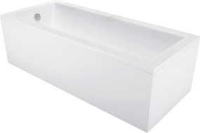 Mexen Cubik obdĺžniková vaňa 180 x 80 cm s obložením, biela - 55031808000X